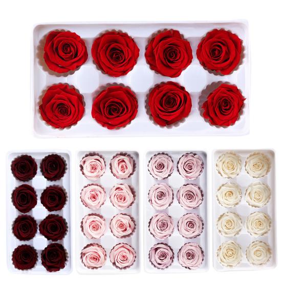 8Pcs/Set Preserved Rose Flower Fresh-keeping Birthday Valentines Xmas Gift Box