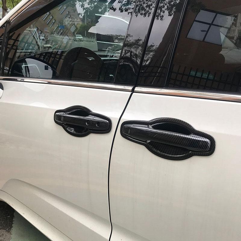 Для Honda Freed GB5 GB6 GB7 GB8 2016- Хромированная накладка на ручку двери автомобиля из углеродного волокна, наклейка, стайлинг, автомобильные аксессуары