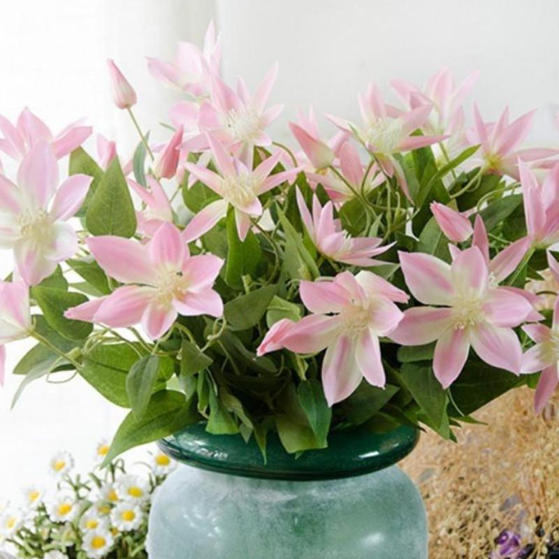 Искусственные цветы Искусственные 3 ветки лотоса Свадебные имитационные цветы Домашний сад Искусственные цветы Стол для улицы В помещении Украшения для свадебного дома