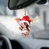 Christmas 3D Animal Acrylic Hanging Decoration Animal Cartoon Tree Shape Xmas Car Rearview