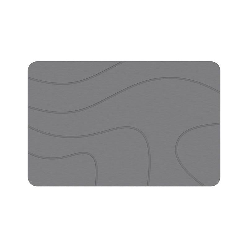 Minimalist Non-Slip Diatomaceous Earth Bath Mat - Water Absorbent, Dirt-Resistant Rug for Bathroom & Hallway