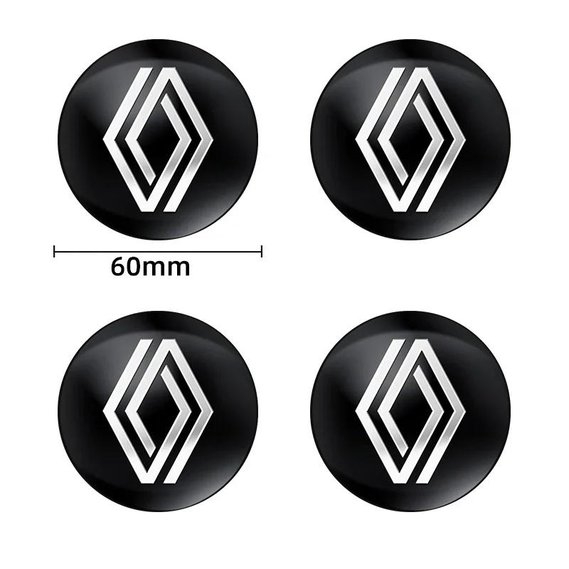 2026 Hot For Renault Hub Caps 56mm 60mm 65mm Car Wheel Hub Center Cover Logo Sticker For Renault Clio 4 Megane 2 3 Captur Trafic