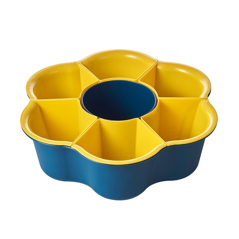 Multi-Functional Rotating Flower-Shaped Hot Pot and Vegetable Drain Basket
