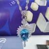Sace Gems Небесно-голубой топаз, подвеска из стерлингового серебра 925 пробы, ожерелье для женщин, повседневная вечеринка, изысканные ювелирные изделия, подарок