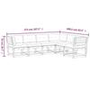VidaXL Salon de Jardin avec Coussins 6 pcs, Sièges de Patio, Ensemble de Meubles, Mobilier de Terrasse Arrière-cour 3217020