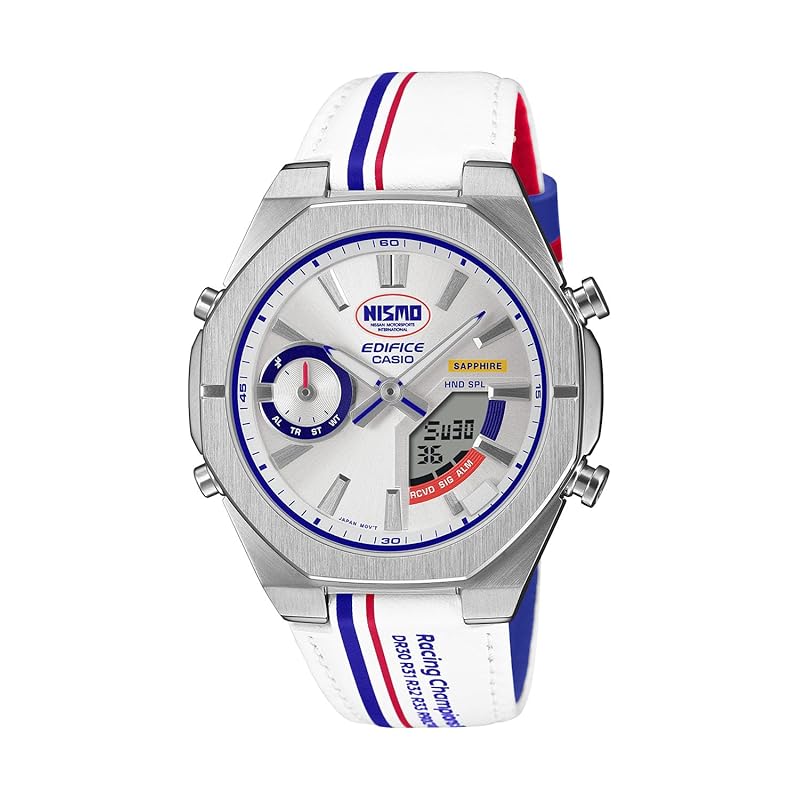 Часы Casio Edifice NISMO Heritage Edition, Bluetooth, Сапфировое стекло, Мужские, Белые, ECB-S10NIS-7AJR (Официальный японский продукт)