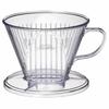 Kalita Coffee Dripper, 3-Hole Design, Fast Extraction, Extracts Flavor Before Impurities Reach Out, Serves 4-7 People, Clear Plastic, 103FT, #06011, S