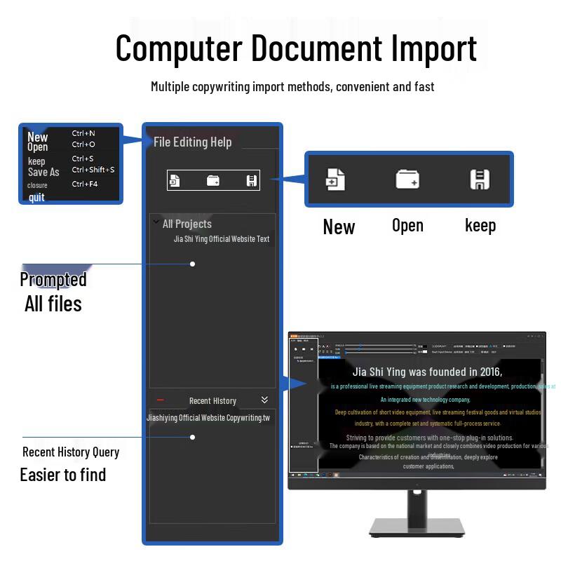 JiaShiYing JS24PLUS Professional Teleprompter