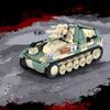 Креативные Высокотехнологичные Военные Строительные Блоки MOC Немецкая Самоходная Артиллерийская Установка Wespe Вторая Мировая Война Игрушки для Мальчиков Подарок на День Рождения