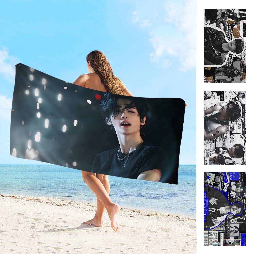 P-park SunghoonS Bath Towel Microfiber Soft Water Absorbing Breathable For Girl Kids Decorative Cartoon Beach Towel