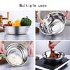 Food Grade Rice Bowl Stainless Steel Soup Dish New Salad Mixer Basin  Kitchen Cooking Tools