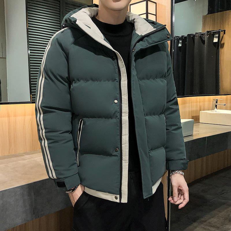 Мужское пальто на хлопковой подкладке осень и зима новое мужское пальто на хлопковой подкладке модная короткая куртка на хлопковой подкладке утолщенный пуховик мужское пальто на хлопковой подкладке