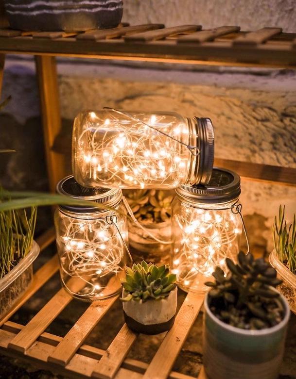 Солнечные потрескивающие подвесные фонари для украшения улицы, двора, сада, двора и балкона