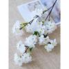 27,6'' Искусственные ветки цветущей вишни Белые искусственные цветы вишни Персиковые ветки Шелковистые высокие стебли для украшения дома, гостиной, столовой