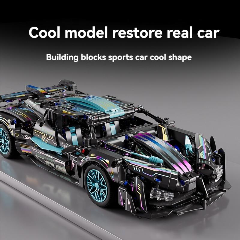 1:14 Технических Гоночных DIY Спортивных Автомобилей Строительные Блоки Игрушки Сборка Блочного Автомобиля Игрушки, предназначенные для Дня Рождения Ребенка плюс Рождественский Подарок