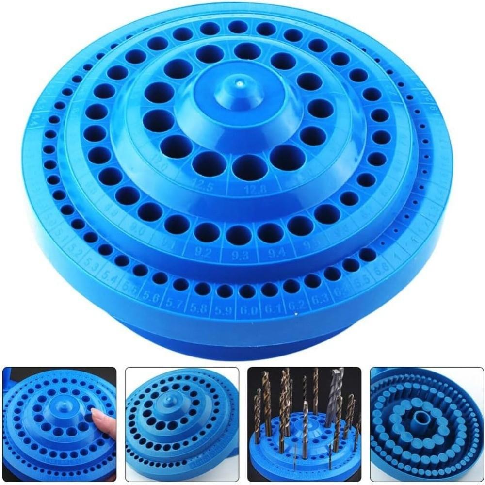 1-13mm Diameter Drill Bit Organizer Stand Round Shape Rotary Tool Bit Holder Household Use