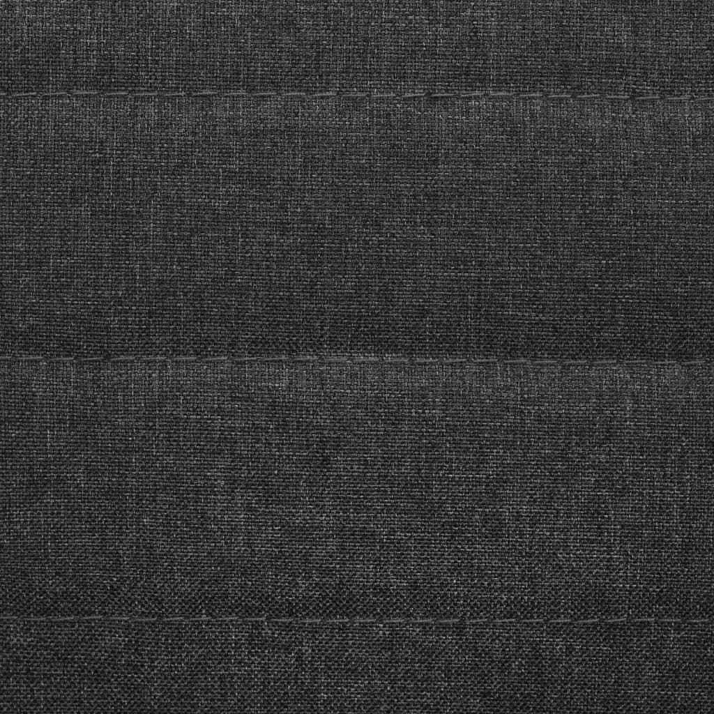 Dining Chairs 4 pcs Gray Solid Rubberwood and Fabric