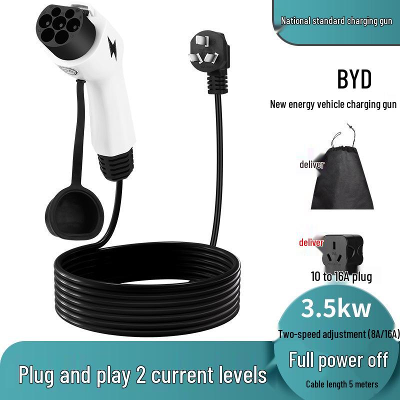 BYD Universal Charger for Dolphin, Seagull, Tang, Song, Han, Yuan, Qin Plus Electric Vehicles