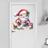 2025 Santa Claus Door Stickers Christmas Day Home Decoration Self Adhesive PVC Vinyl Mural Stickers