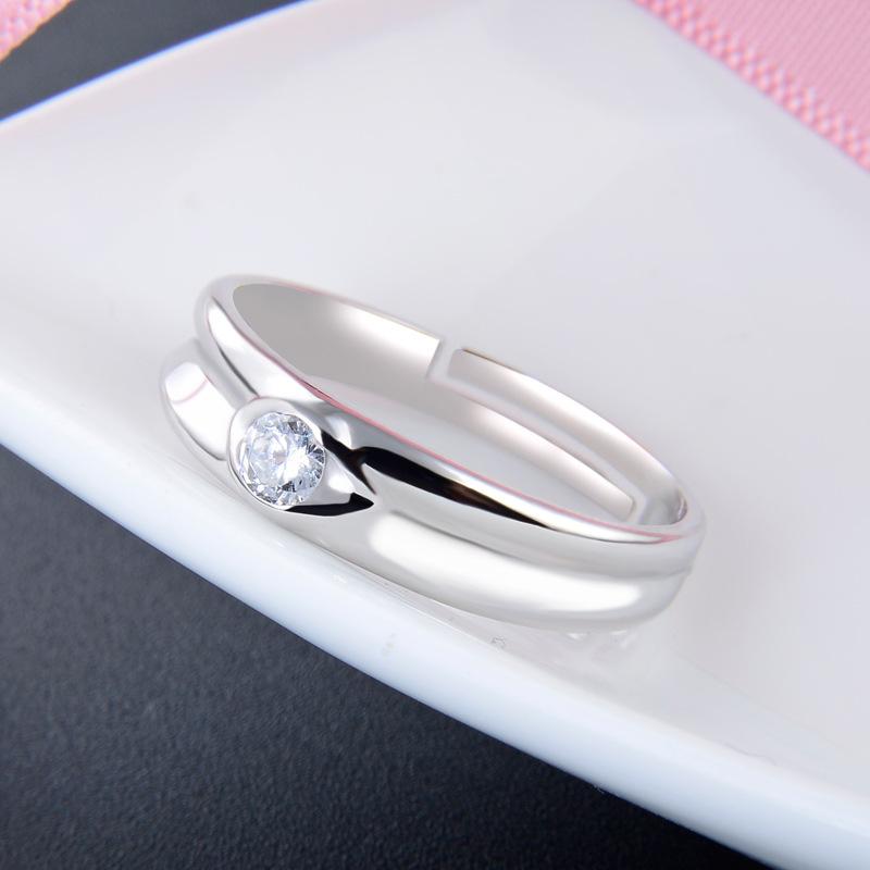 Lindon Classic 925 Sterling Silver Zircon Ring Ladies Jewelry Wedding Promise Party Gift