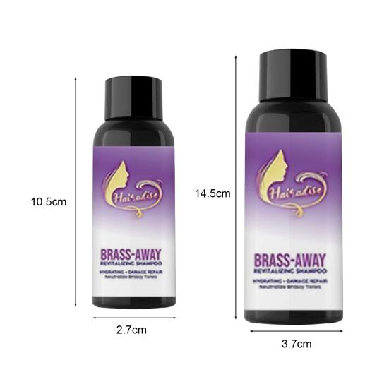 30 мл/100 мл шампунь для волос Brass Away Dry Натуральные волосы Длительное восстановление волос Ароматный безопасный кондиционер