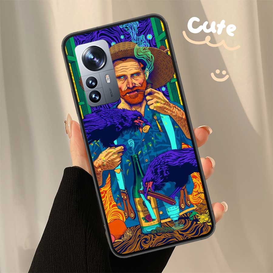 Чехол для телефона с масляной живописью Ван Гога для Xiaomi Mi 13 12 11T 10T 12T Pro 12X 11i 11 Ultra 10 Lite 5G 9 8 6X 5X A1 ​​A2, чехол