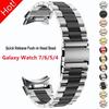 Быстросъемный ремешок для часов Samsung Galaxy Watch7/6 из нержавеющей стали с тремя звеньями
