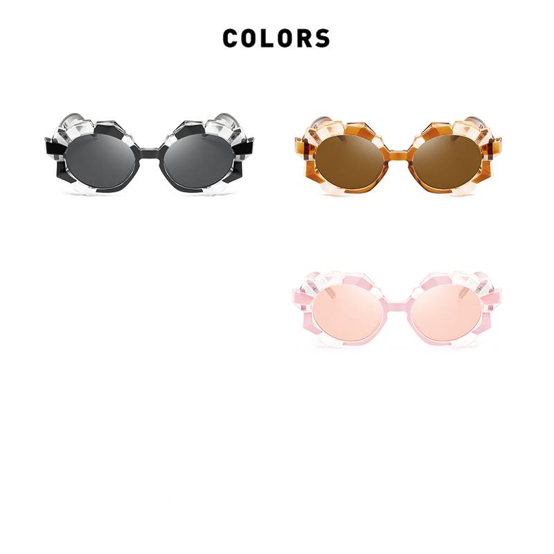 Irregular Plastic Frame Pink Lens Myopia Sun Glasses With Degree Sun Glasses For Women Prescription 0 -0.5 -0.75 To -6
