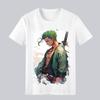 Печатная футболка One Piece Охотник за головами Зоро Повседневная Удобная и Высококачественный Хлопок Одежда для Родителей и Детей