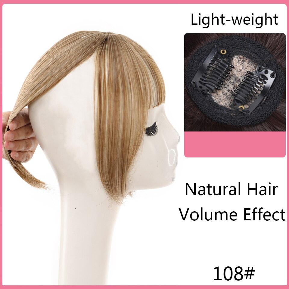 LUPU Women's Synthetic Hair Bangs 3D Bangs Clip In Hair Extensions Heat Resistant Hair Pieces Accessories False Hair