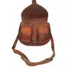 Women New Handmade Natural Goat Leather Vintage Messenger Bag