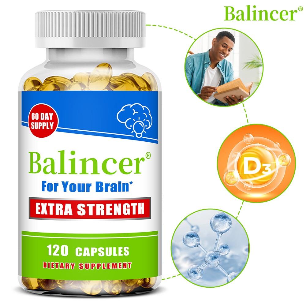 Balincer Vitamin D3 Capsules, Support Brain Health, 120 Capsules