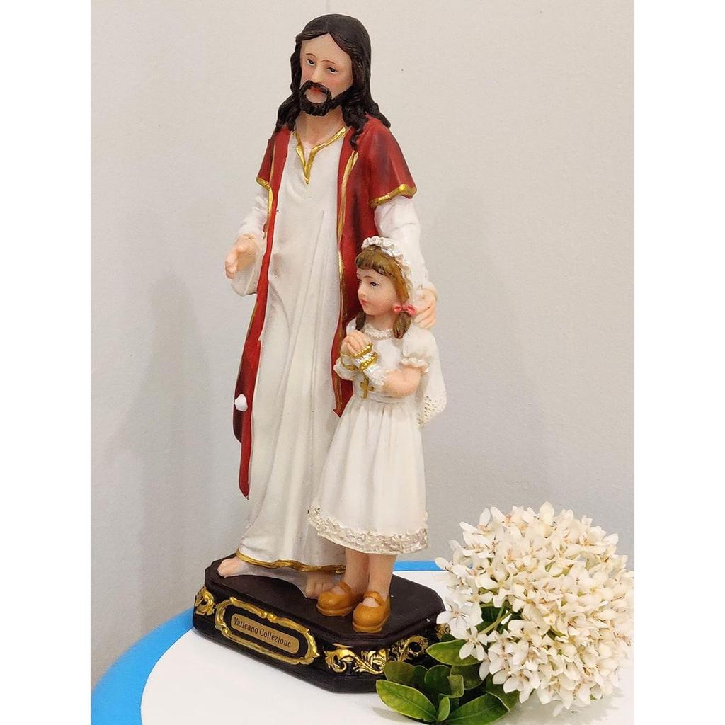New Resin Jesus Statue for Home Decor Gift Showpiece Jesus Christ Figurine Jesus Murti Medium