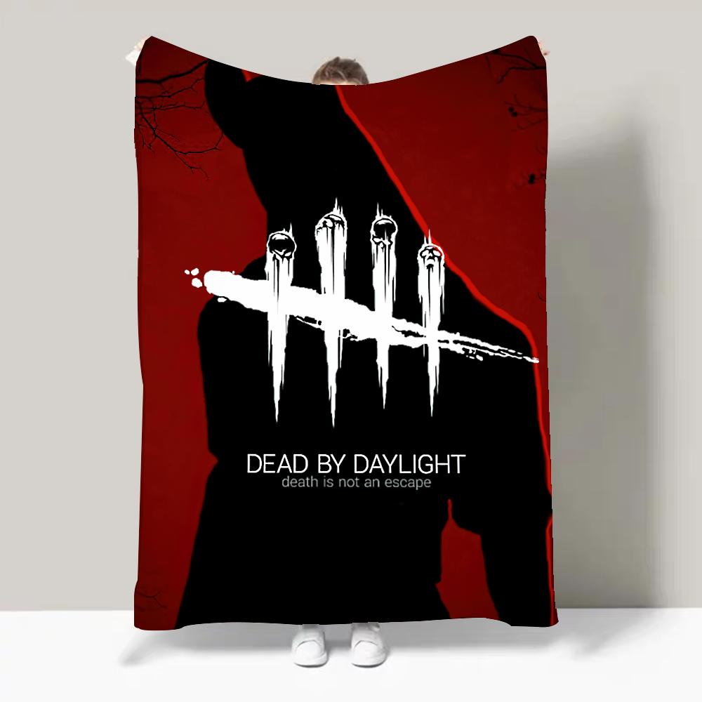 Плед Игровой D-Dead by D-Daylight Террор Выживание Дизайн Легкий Для Общежитий, Дневного Сна, Гостиной, Офиса, Дивана, Всесезонный