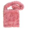 1341 Пушистый Эко Мех Искусственный Мех A4 Вертикальная Сумка-Тоут LT A4 Moke На Плечо A [Rootote] (04 Розовый)