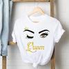 Tee Shirt Lady Love Heart Eye Lashes Clothes Female T Women Top Short Sleeve Casual Fashion Tshirt Summer Graphic T-shirts