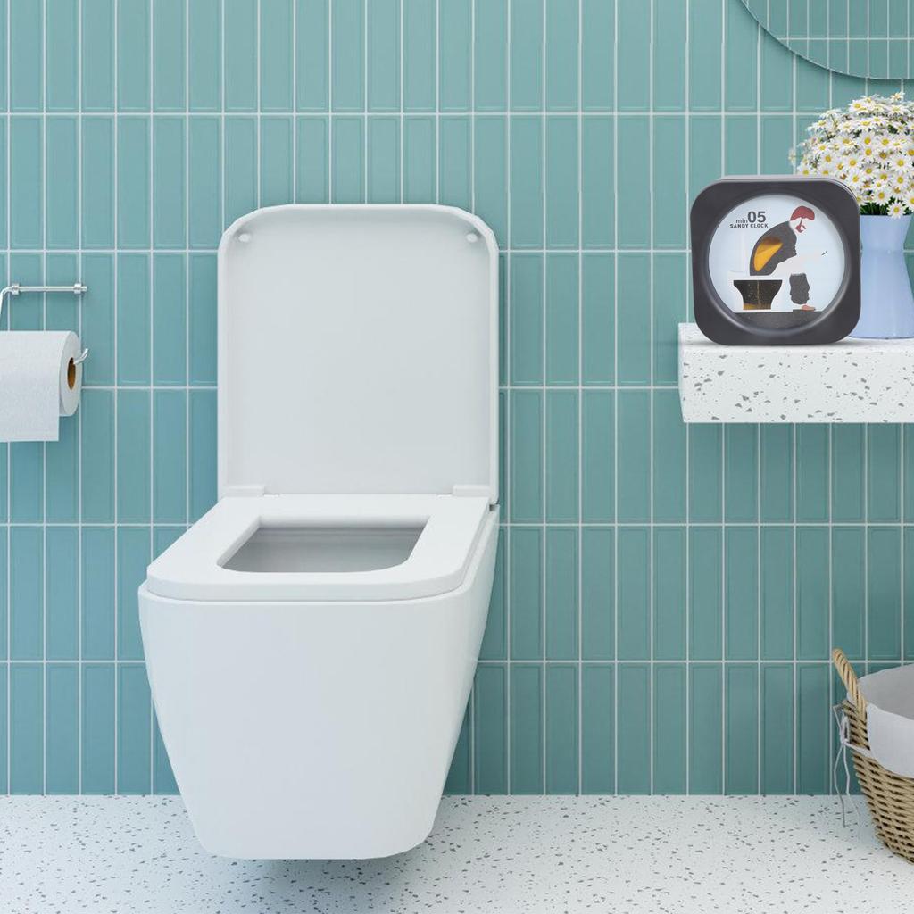 Инновационные 5-минутные песочные часы в форме унитаза, украшение для ванной комнаты, визуальное напоминание, инструмент для управления временем, креативный дизайн