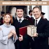Yousheng Graduation Money Gift Box Wooden ATM Design Congratulations Card Holder Money Holder Cash Box for Graduation Money Gifts