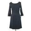 USED/Made In Japan NATURAL BEAUTY BASIC Round Neck Dress Knee-Length S Women Black