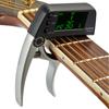 2-IN-1 Capo for Acoustic Guitar with Auto Tuner Instrument Quick Change Clip Lock On Folk Electric Guitar Bass Ukulele Chromatic