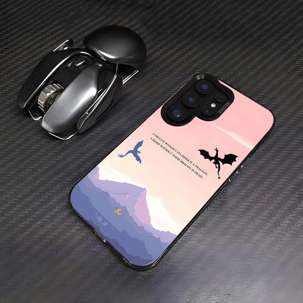 Fourth Wing Dragon Phone Case For Samsung A25 A33 5G A54 A36 A35 A56 A52 A14 Shockproof Colorful Cover