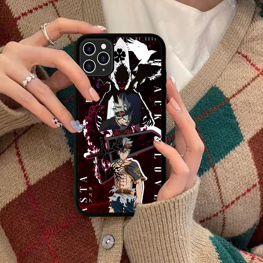Чехол для телефона Black Clover Силиконовый PC+TPU Для Для IPhone 11 12 13 14 15 16 Plus Pro Max Чехол