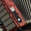 2Pcs PU Leather Accordion Bellows Buckle Double Layer Buckle Bass Accordions  Bass Accordions