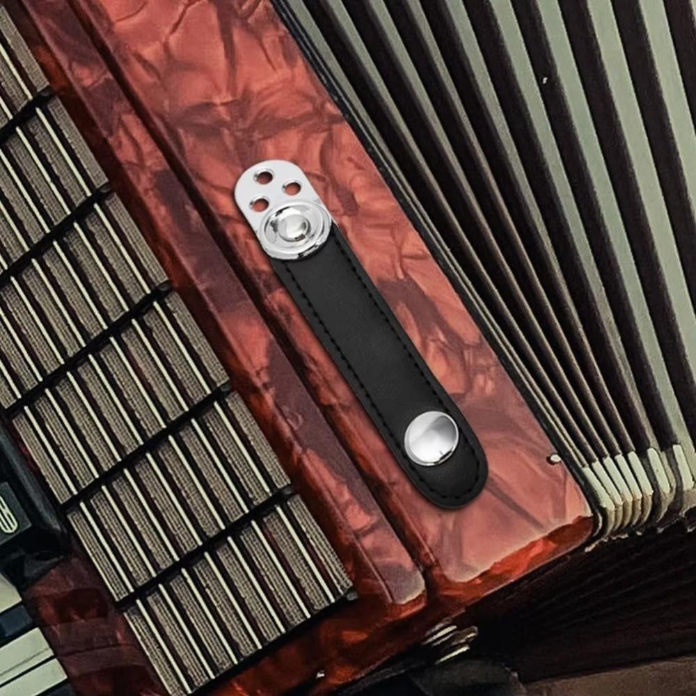 2Pcs PU Leather Accordion Bellows Buckle Double Layer Buckle Bass Accordions  Bass Accordions