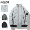 Мужская куртка осень и зима новая мужская хлопковая одежда модная короткая стойка воротник легкая хлопковая одежда мужская