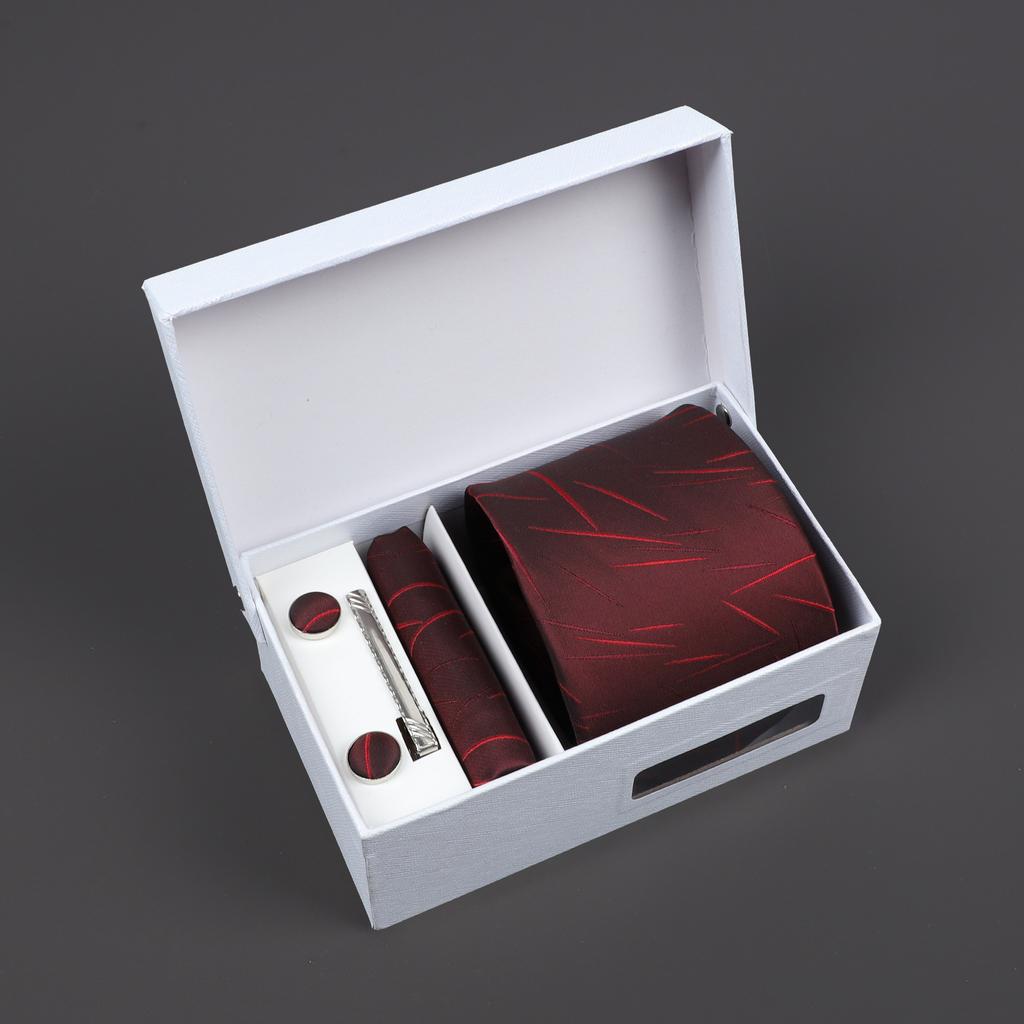 2025 Men'S Tie Premium Gift Box Jacquard Embroidered Tie Tie Logo Making