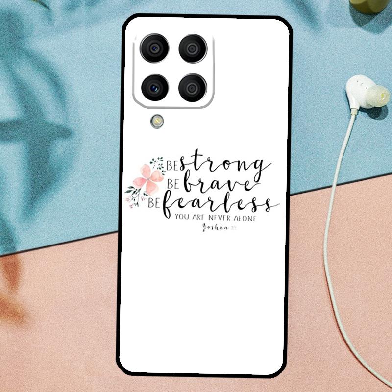 Библейские цитаты Иисус Бог Для Samsung Galaxy M33 M35 M55 M15 M12 M13 M14 M34 M54 M53 M21 M31 M11 M32 M52 M06 M16 Чехол