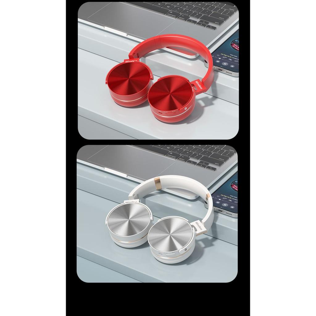 Беспроводные полноразмерные наушники, Беспроводная гарнитура с креплением на голове, Складные спортивные наушники, Сверхдолгий срок службы батареи, Сверхлегкие, безболезненные