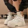 Muffin Platform White Shoes New Small Height Increase Star Board Shoes Sports and Leisure Shoes