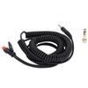 Plug and Play Spring Wire Stereo Jack Cable for HD660s HD650 HD600 HD580 Daily Use
